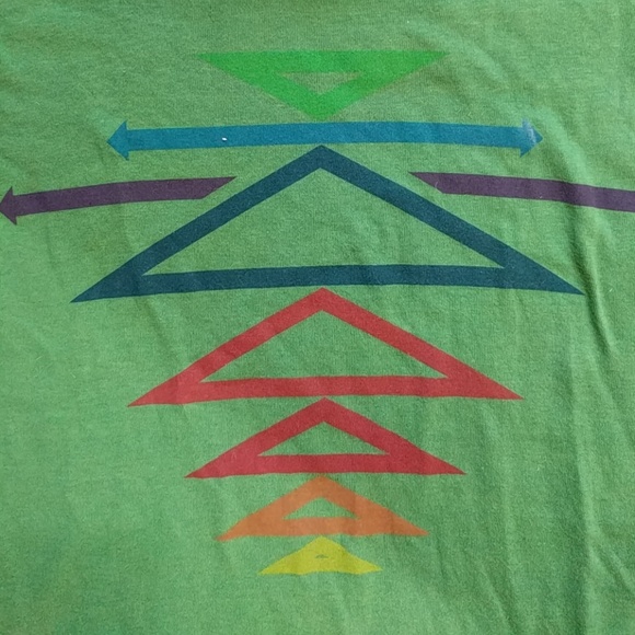 Aviator Nation Green triangle tee size M NWT - Picture 3 of 3